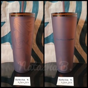 Pike's Place Exclusive Venti Soft Touch Amber Siren Starbucks Cup